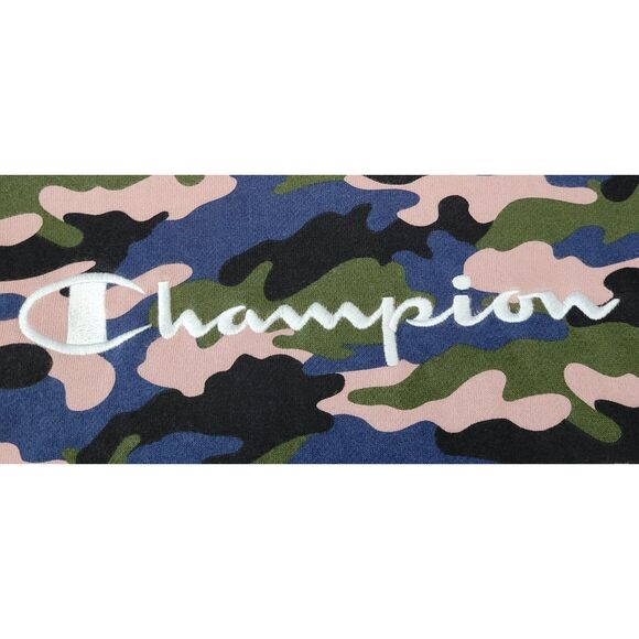 Champion Junior Women's M Camouflage Pink Green Black Blue Crewneck Sweatshirt‎ - Picture 4 of 12